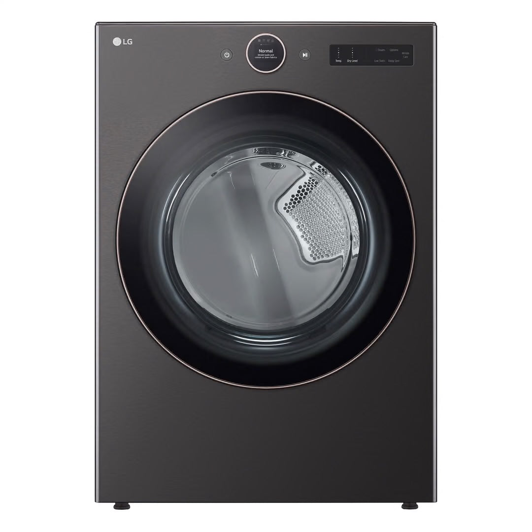 7.4 CF Ultra Large Capacity Electric Dryer w/ Sensor Dry and TurboSteam - Black Steel