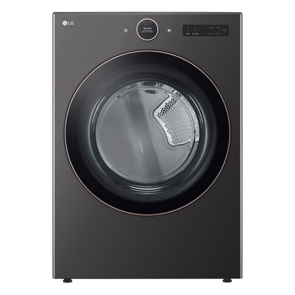 Secadora eléctrica de gran capacidad de 7.4 pies cúbicos con sensor de secado y TurboSteam - Acero negro