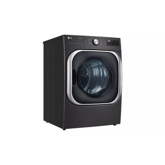 9.0 CF Mega Capacity Electric Dryer with Sensor Dry, Turbo Steam - Black Steel