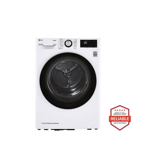 4.2 CF / 24" Compact Electric Dryer, ThinQ - White