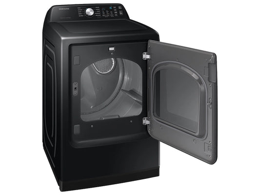 7.4 cu. ft. Vented Front Load Smart Electric Dryer with Sensor Dry in Brushed Black