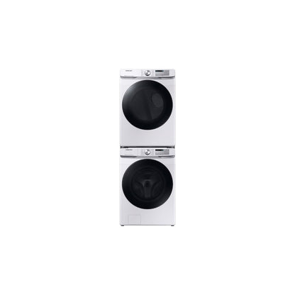 Secadora eléctrica de carga frontal de 7.5 pies cúbicos, color blanco