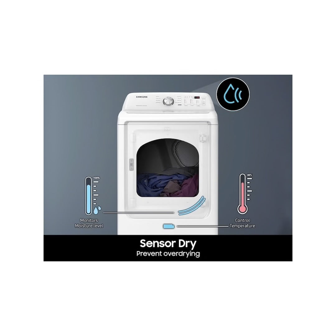 7.2 cu. ft. Vented Electric Dryer with Sensor Dry in White