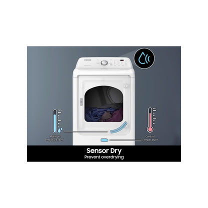 7.2 cu. ft. Vented Electric Dryer with Sensor Dry in White