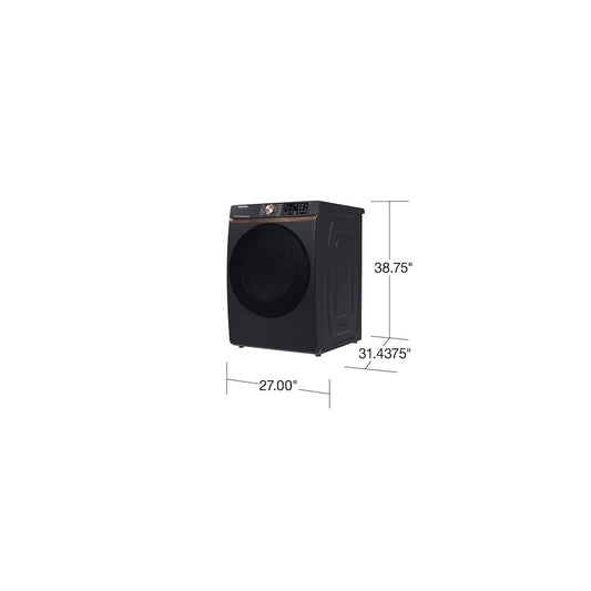 7.5 cu. ft. Smart Electric Dryer in Brushed Black with Steam Sanitize+ and Sensor Dry