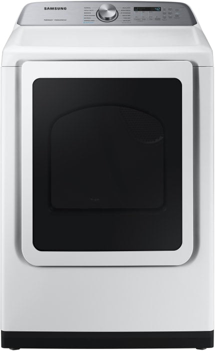 7.4 cu. ft. Vented Smart Electric Dryer in White with Steam Sanitize+