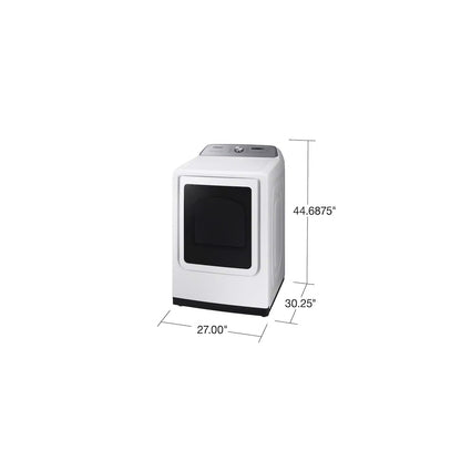 7.4 cu. ft. Smart Vented Electric Dryer with Steam Sanitize+ in White