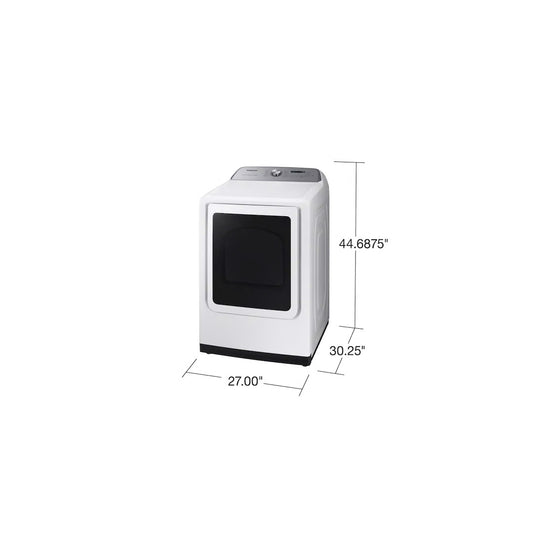 7.4 cu. ft. Smart Vented Electric Dryer with Steam Sanitize+ in White