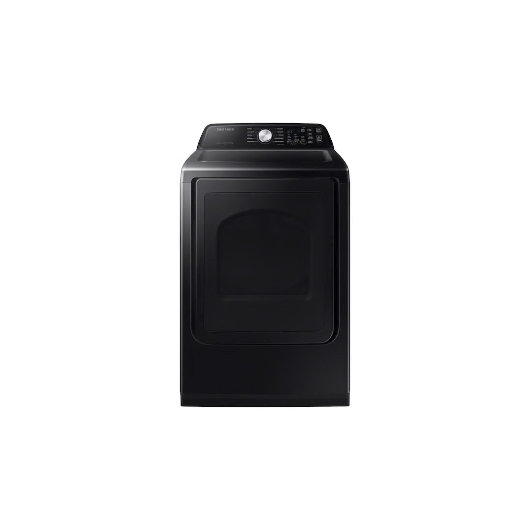 7.4 cu. ft. Vented front load Smart Gas Dryer with Sensor Dry in Brushed Black