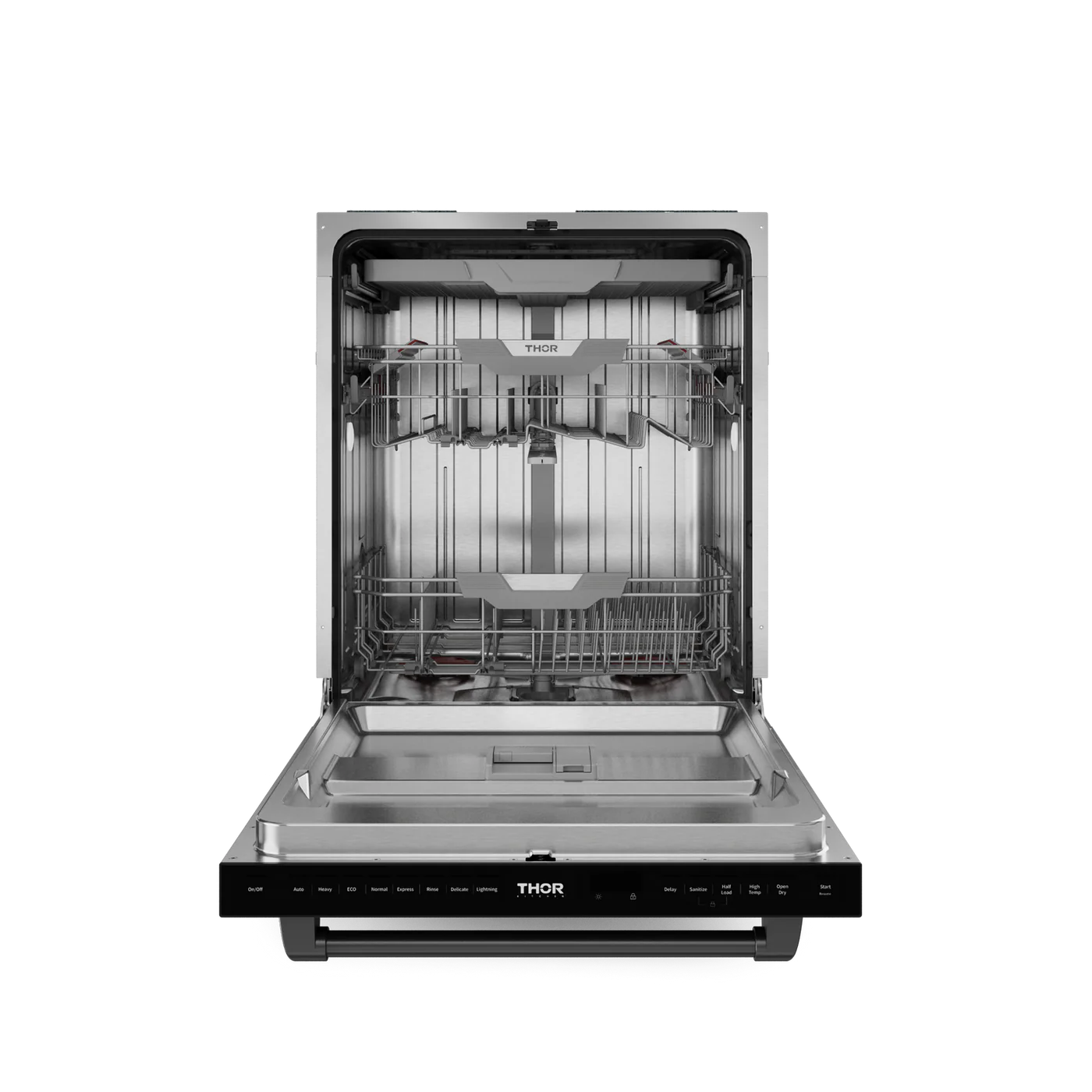 Gordon Ramsay Series 24-in Hidden (Top) Built-in Dishwasher ( Matte Black ) Third Rack , Lightning and 49-Decibel