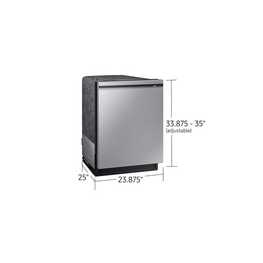 24 in. Fingerprint Resistant Stainless Steel Top Control Smart Built-In Tall Tub Dishwasher with AutoRelease, 42dBA