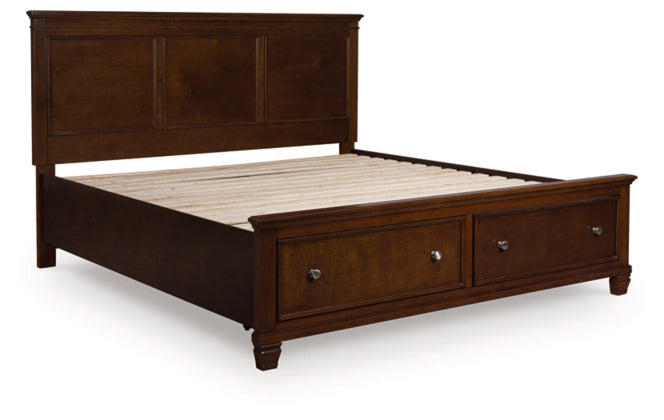 Cama con almacenamiento y paneles Danabrin