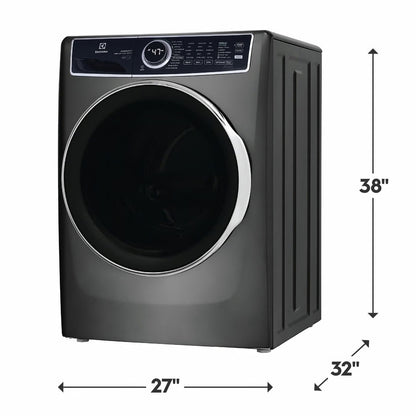 4.5 cu. ft. Stackable Front Load Washer in Titanium with SmartBoost, Optic Whites, and Pure Rinse