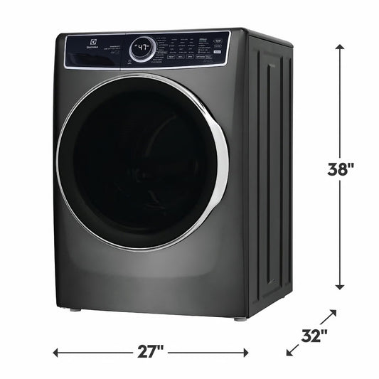 4.5 cu. ft. Stackable Front Load Washer in Titanium with SmartBoost, Optic Whites, and Pure Rinse