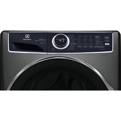 4.5 cu. ft. Stackable Front Load Washer in Titanium with SmartBoost, Optic Whites, and Pure Rinse