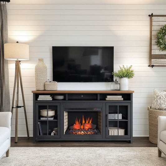 Essex 74" Fireplace TV Stand