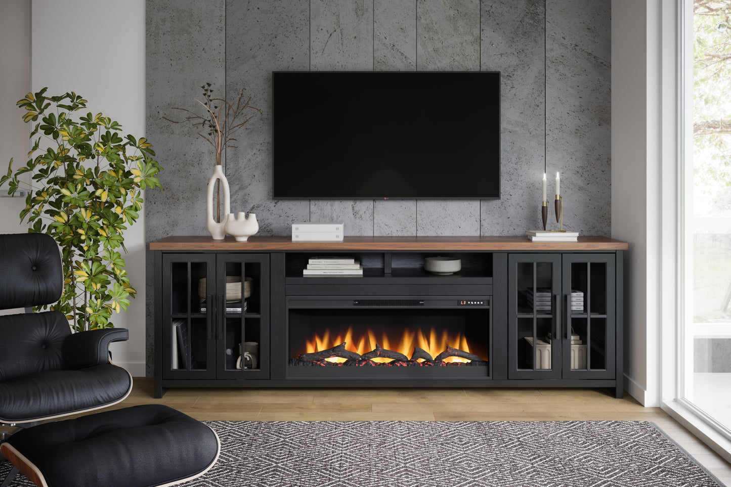 Essex 97" Fireplace TV Stand