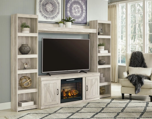 Bellaby 4-Piece Entertainment Center w/Fireplace Option