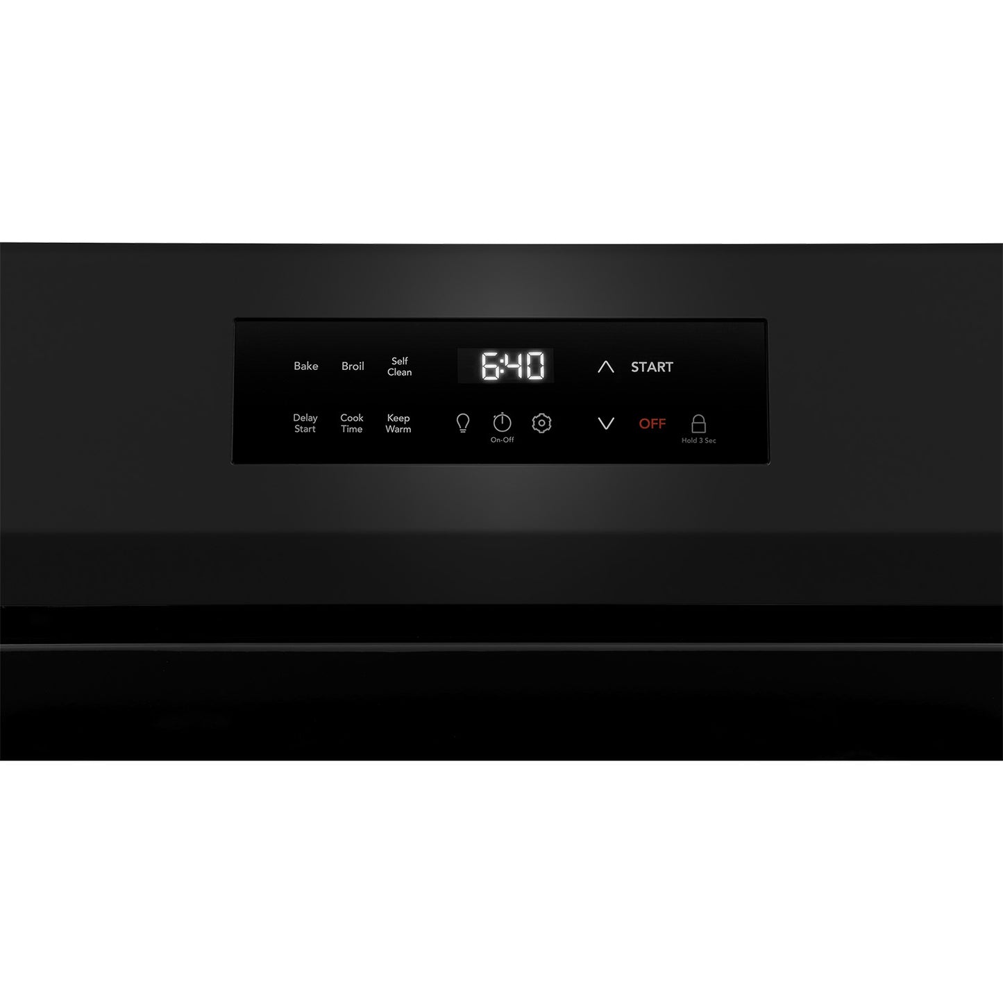 Cocina eléctrica independiente de 30 pulgadas y 4 quemadores en color negro con autolimpieza de un toque