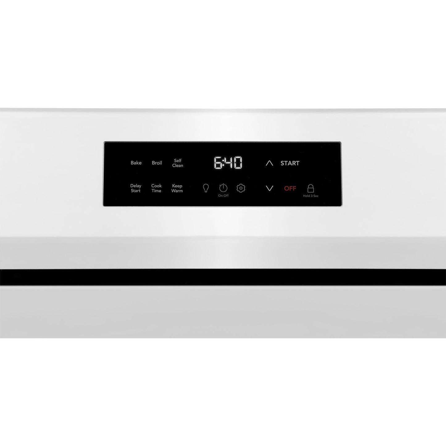 30 in. 4 Burner Free-Standing Electric Range in White with One-Touch Self Clean