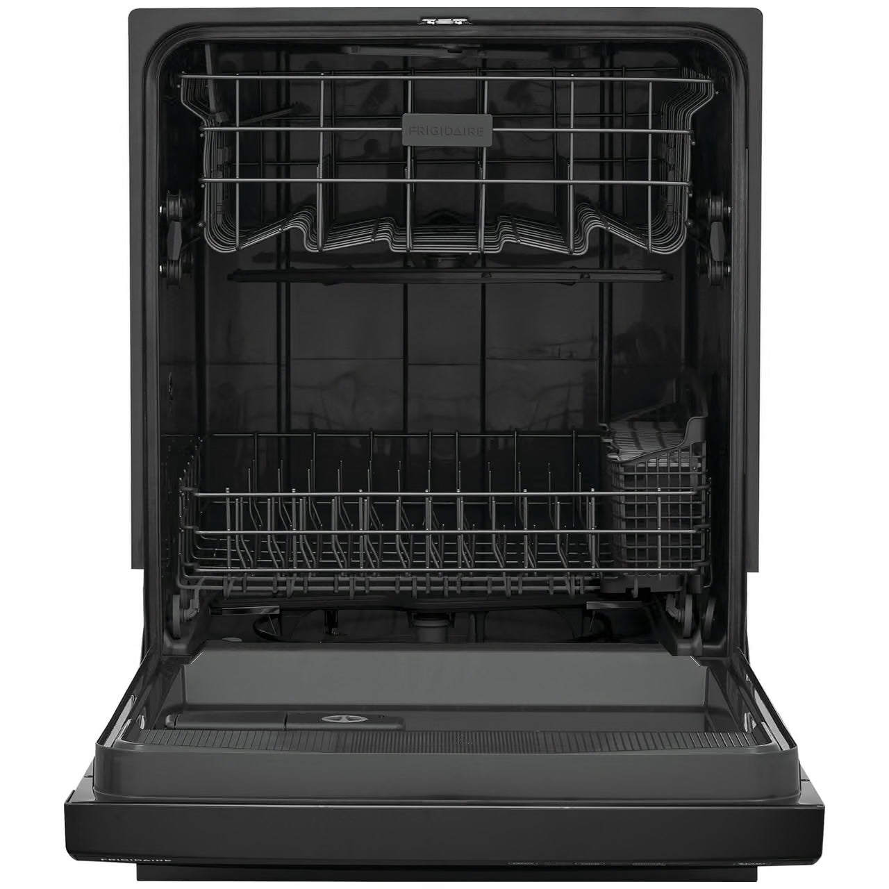 24 in Front Control Built-In Tall Tub Dishwasher in Black with 4-cycles and DishSense Sensor Technology