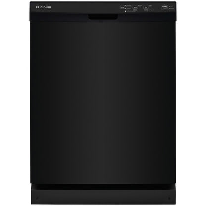 24 in Front Control Built-In Tall Tub Dishwasher in Black with 4-cycles and DishSense Sensor Technology