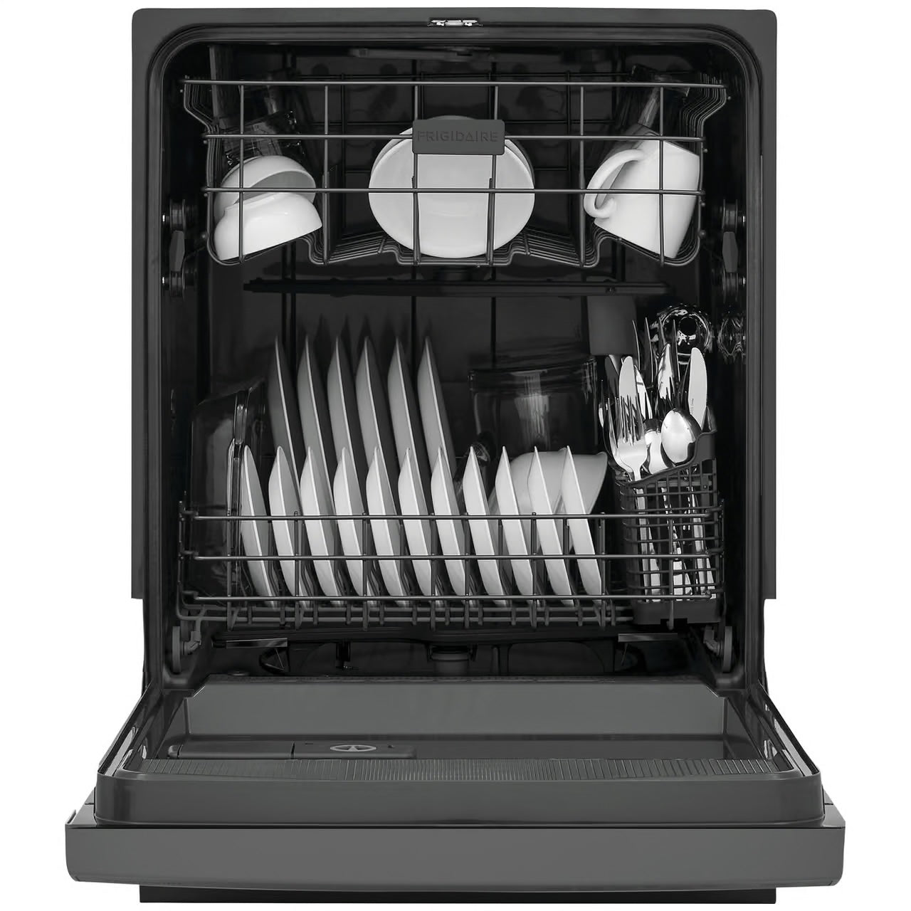 24 in Front Control Built-In Tall Tub Dishwasher in Stainless with 4-cycles and DishSense Sensor Technology