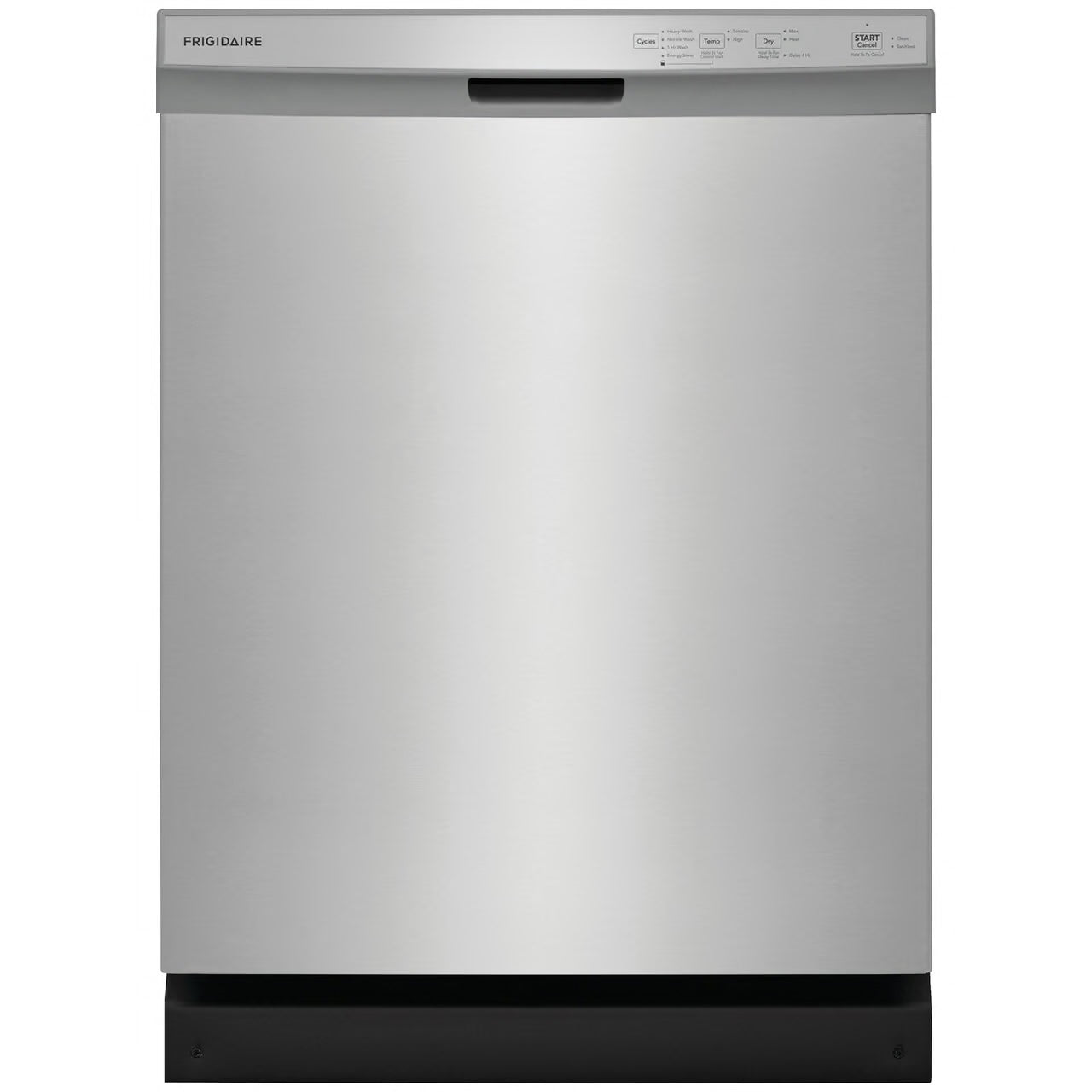 24 in Front Control Built-In Tall Tub Dishwasher in Stainless with 4-cycles and DishSense Sensor Technology