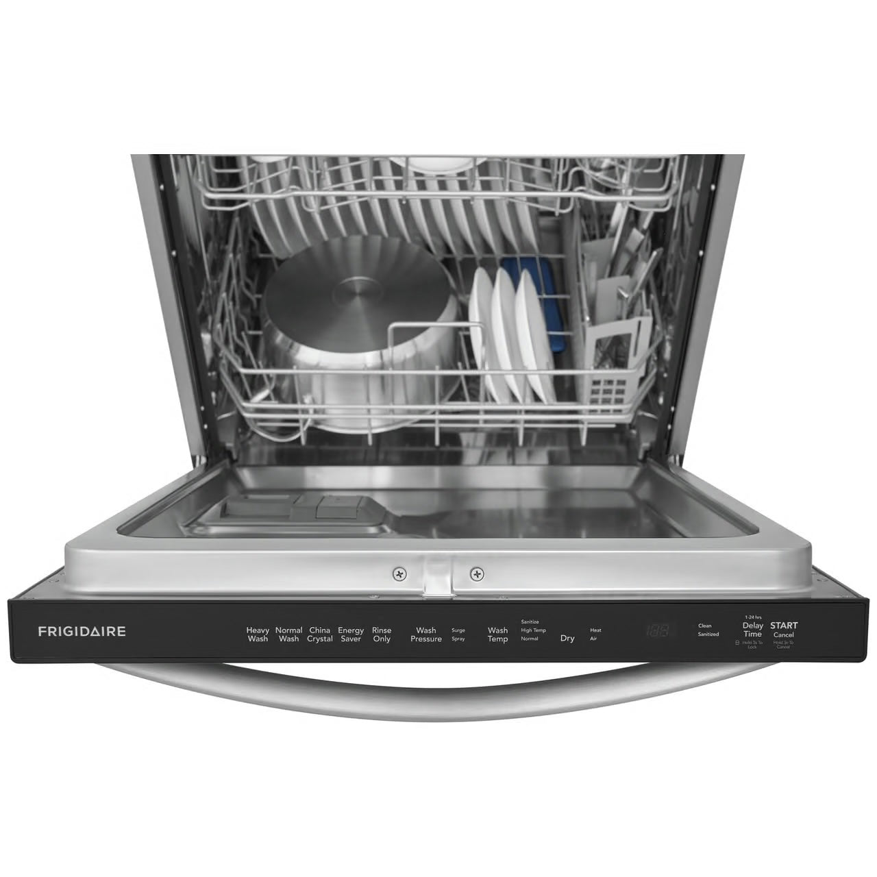 24 In. in. Top Control Built-In Tall Tub Dishwasher in Stainless Steel with 5-Cycles, 49 dBA