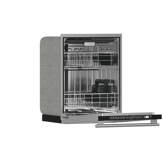 Pozzo 24 in. in Stainless Steel Pro-Style Built-In Dishwasher with Tall Tub