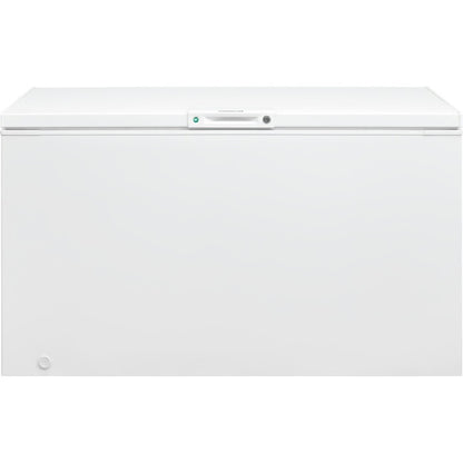 Congelador horizontal de 15 pies cúbicos listo para garaje con descongelación manual en color blanco con luz LED y control de temperatura ajustable