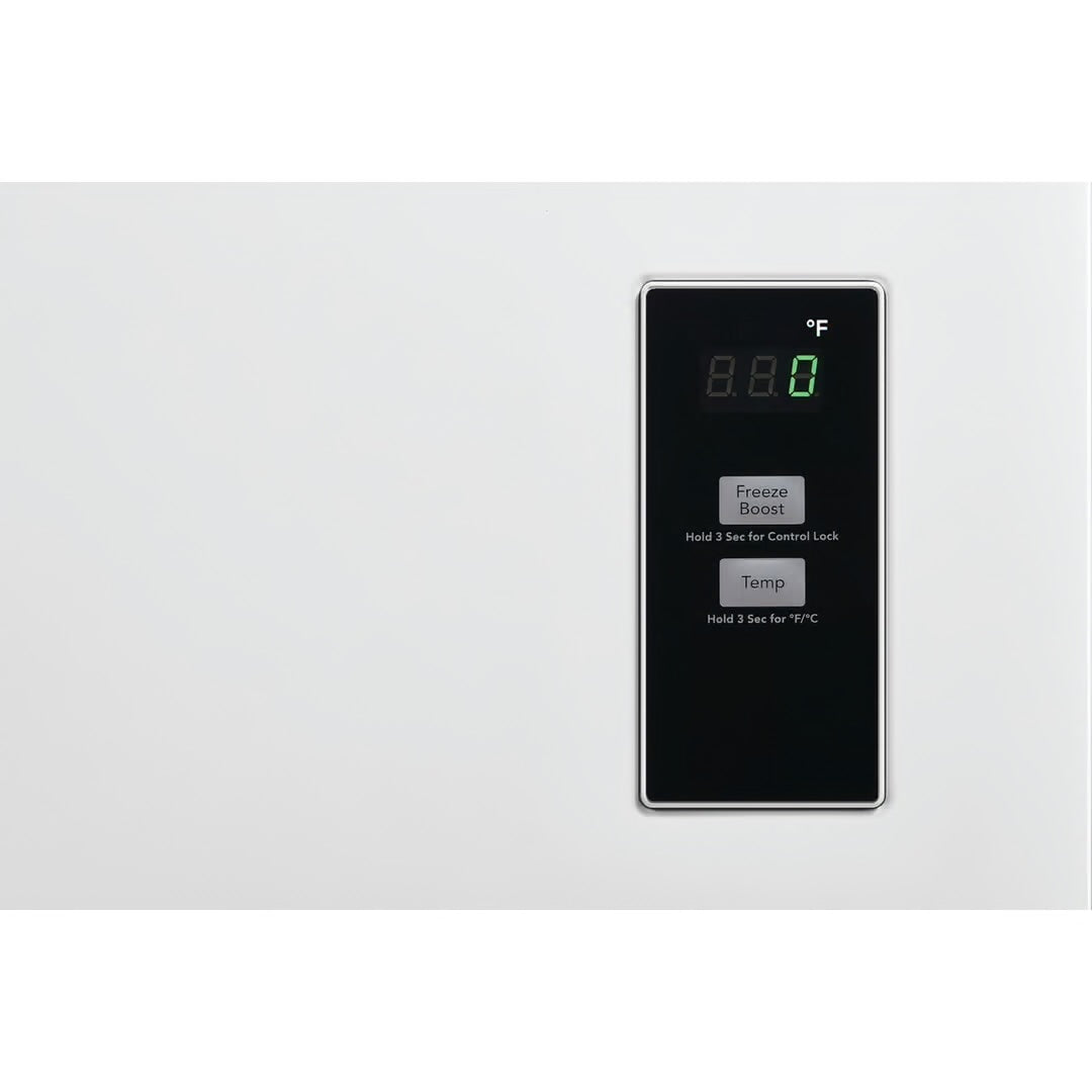 20 cu. ft. Garage Ready Manual Defrost Chest Freezer in White with LED Light and Adjustable Temperature Control