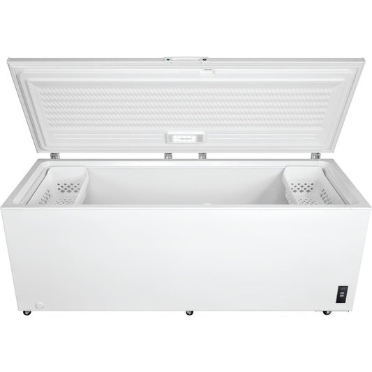 25 cu. ft. Garage Ready Manual Defrost Chest Freezer in White with LED Light and Adjustable Temperature Control