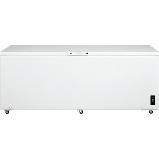 25 cu. ft. Garage Ready Manual Defrost Chest Freezer in White with LED Light and Adjustable Temperature Control
