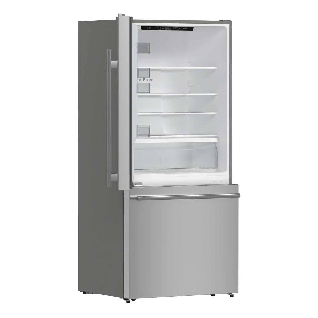 Milano Espresso 31-Inch Stainless Steel Bottom Freezer Refrigerator, 17.2 cu.ft., Built-In Ice Maker, ENERGY STAR