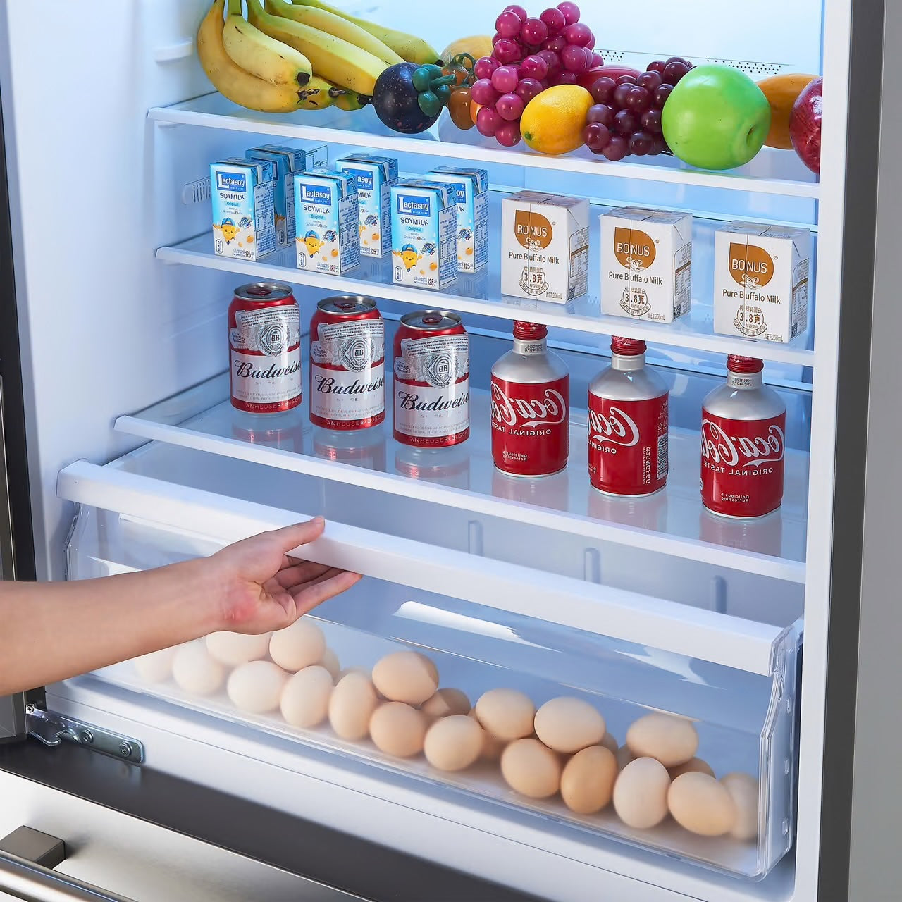 Milano Espresso 31-Inch Stainless Steel Bottom Freezer Refrigerator, 17.2 cu.ft., Built-In Ice Maker, ENERGY STAR