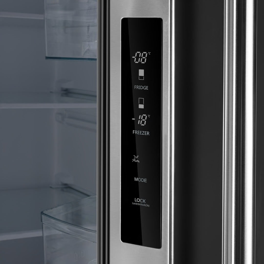 30 in 17.5 cu ft French Door No Frost Refrigerator with Ice Marker in Stainless Steel