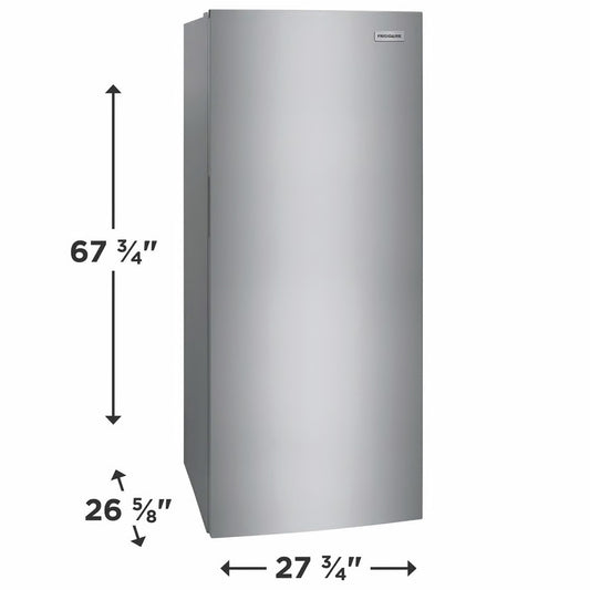 16 cu. ft. Auto Defrost Garage Ready Upright Freezer in Fingerprint-Resistant Stainless Look