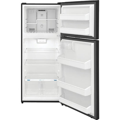 28 in. 18 cu. ft. Top Freezer Refrigerator in Black, ENERGY STAR