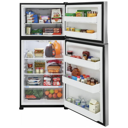 20 cu. ft. Garage Ready Freestanding Top Freezer Refrigerator in Stainless Steel, ENERGY STAR