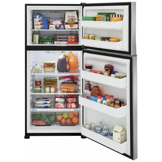 20 cu. ft. Garage Ready Freestanding Top Freezer Refrigerator in Stainless Steel, ENERGY STAR