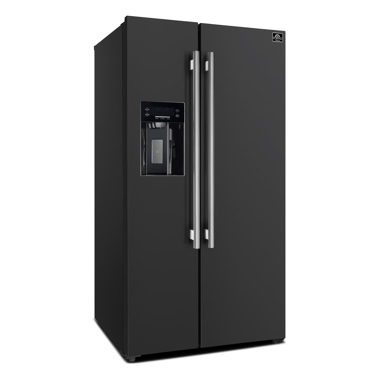 20 cu.ft Espresso Salerno 36 in. Side-by-Side Black Refrigerator