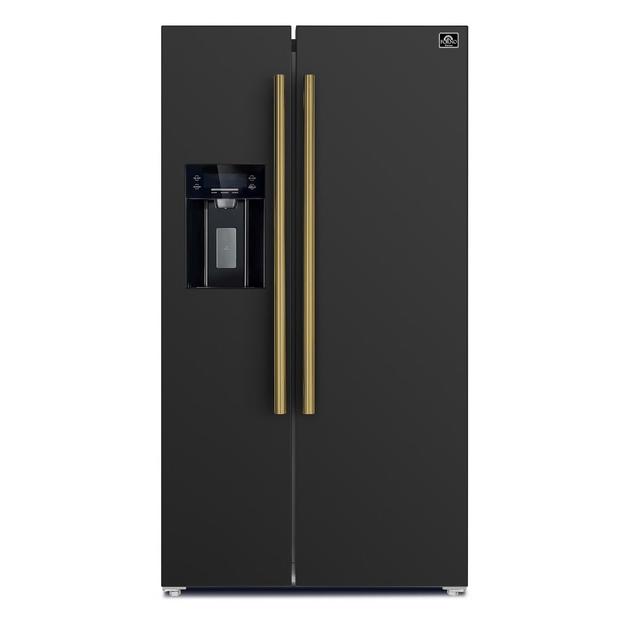 20 cu.ft Espresso Salerno 36 in. Side-by-Side Black Refrigerator