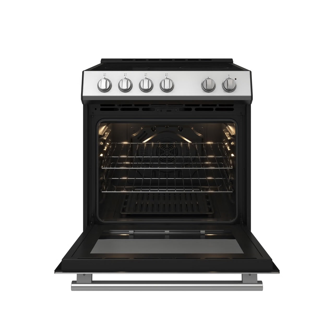 Leonardo Espresso 30 in. 4 Element 5.0 cu. ft Electric Range Convection Oven in Stainless-Steel