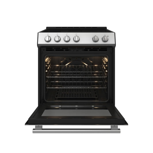 Leonardo Espresso 30 in. 4 Element 5.0 cu. ft Electric Range Convection Oven in Stainless-Steel