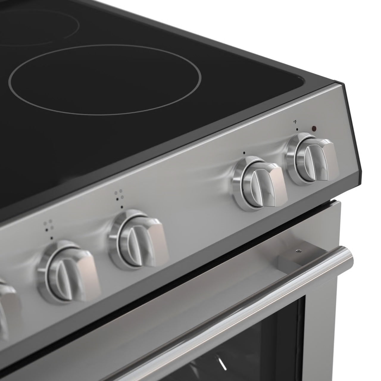 Leonardo Espresso 30 in. 4 Element 5.0 cu. ft Electric Range Convection Oven in Stainless-Steel