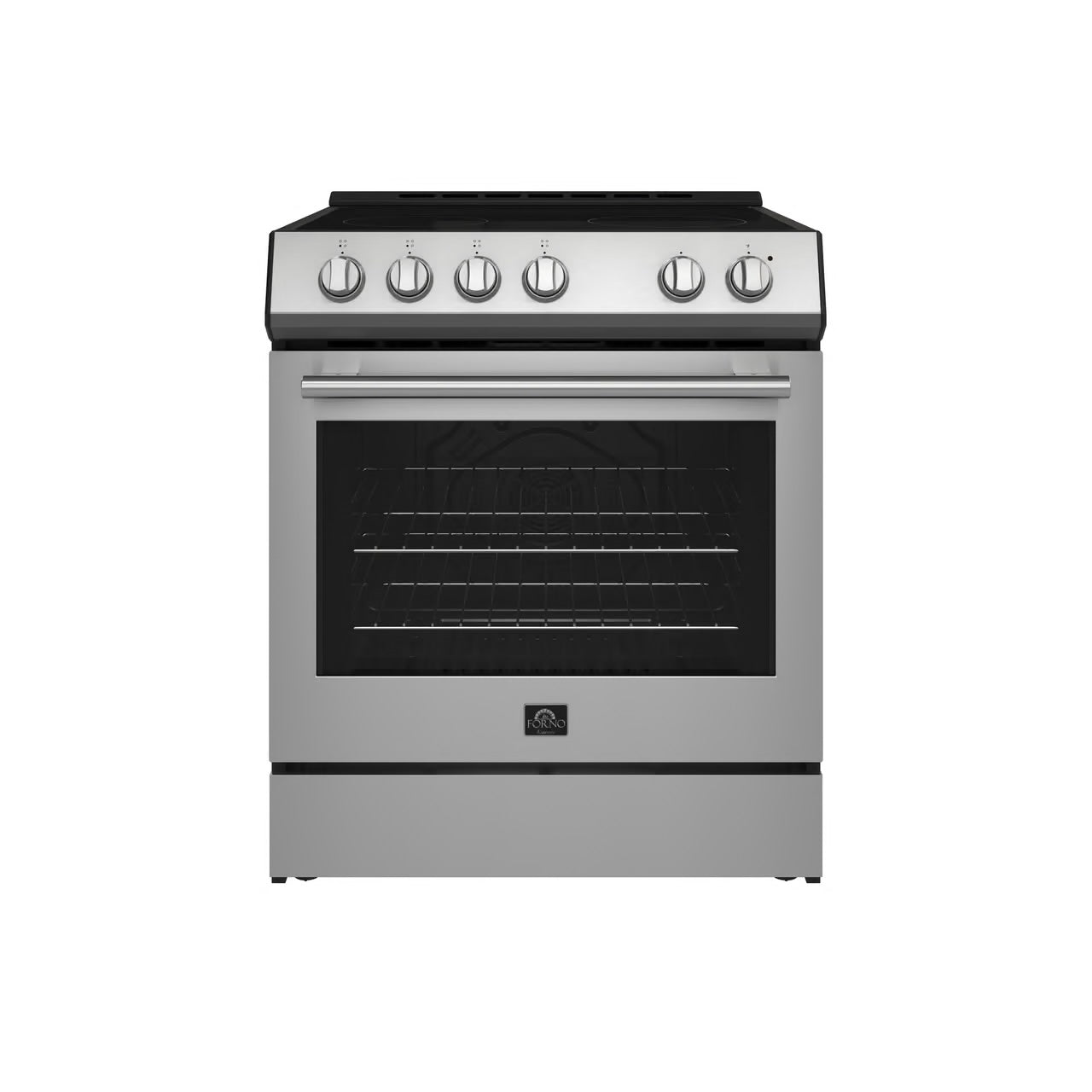 Leonardo Espresso 30 in. 4 Element 5.0 cu. ft Electric Range Convection Oven in Stainless-Steel