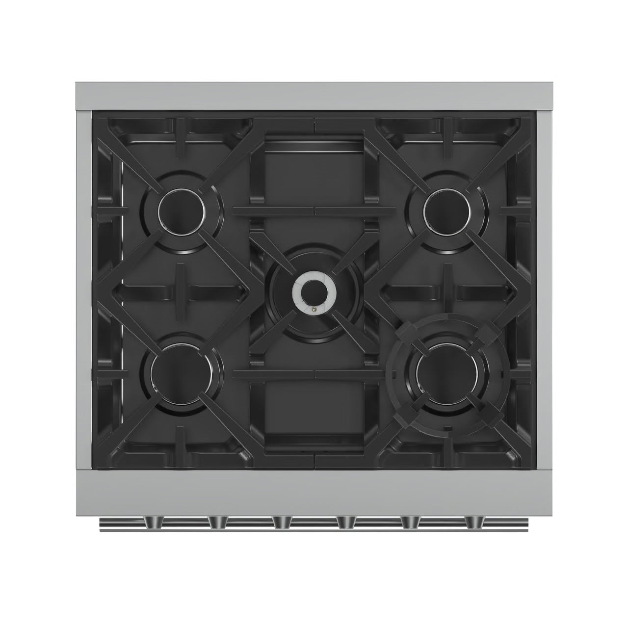 Massimo 30-Inch Freestanding Gas Range, 4 Burners, True Convection Oven