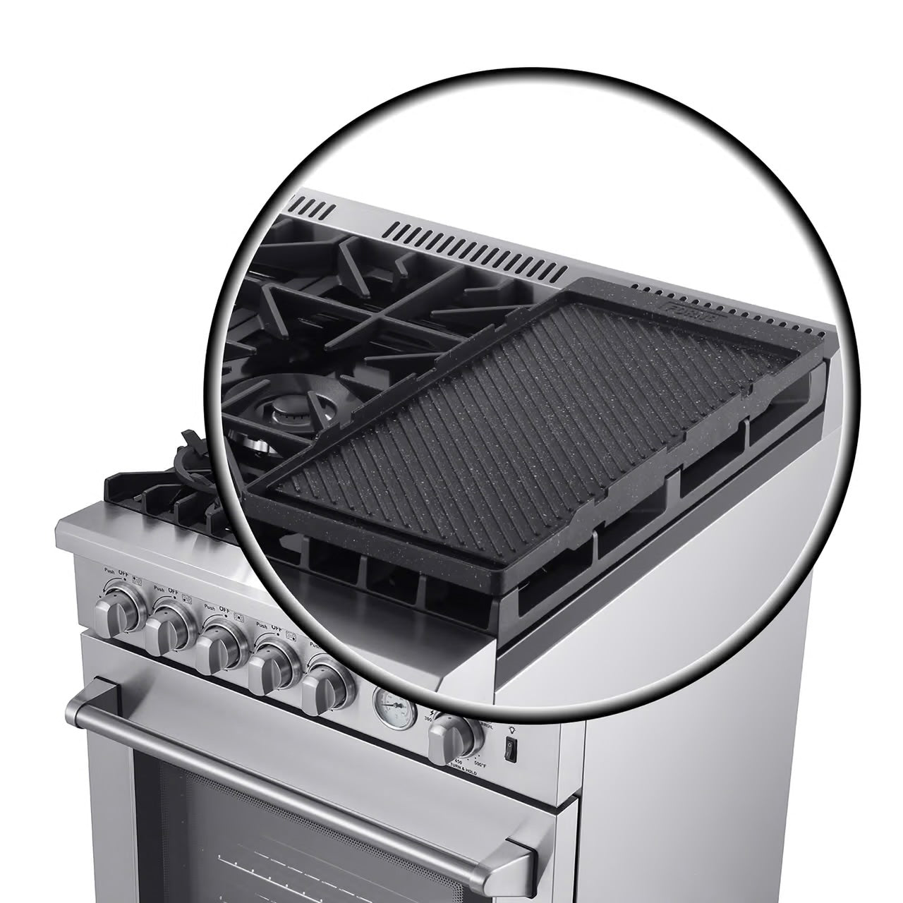Lazio 30-Inch Freestanding Gas Range, 4 Burners, Convection Oven, Energy Efficient