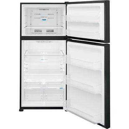 30 in. 20 cu. ft. Garage Ready Top Freezer Refrigerator in Black